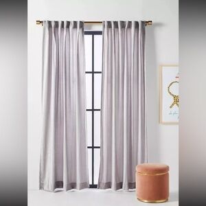 NWOT Anthropologie Chenille Curtain SET 50”x96” Z520-1